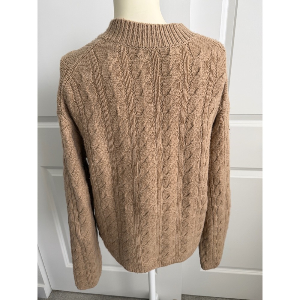 Vince Womens Wool/Cashmere Blend Twisted Cable Sweater M - Picture 5 of 9